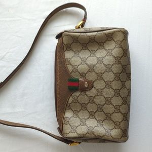 Vintage Gucci Leather Crossbody Bag